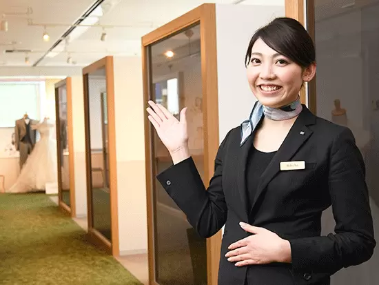 ブライダルの仕事は、お客様の喜びが伝わってきて、やりがいが実感できます☆