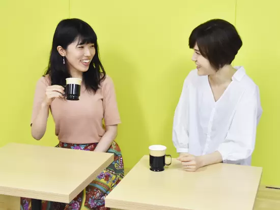 女性社員が多数活躍中！休憩時間にはコーヒーを飲みながらお話しすることもできます☆