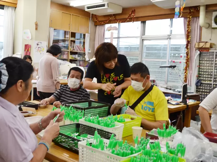 利用者様の様子を見ながら、適切なサポートを行います
