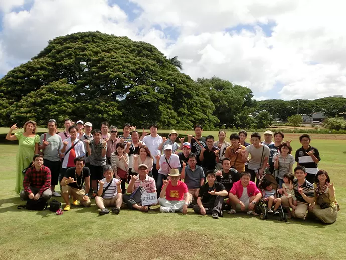 社員旅行の様子。普段頑張っている分、イベントでは思い切り楽しみます！