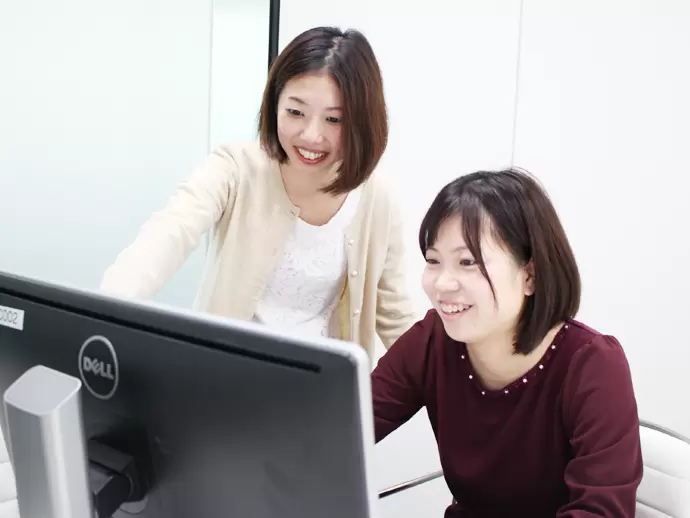 わからないことはフランクに尋ねることができるのも当社の魅力！遠慮なく質問してくださいね◎