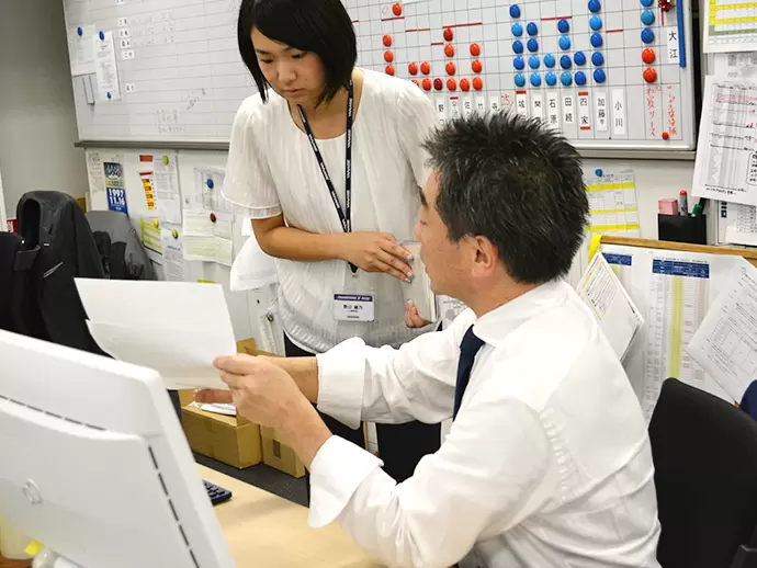 わからないことは全て先輩がサポートしていきます。
