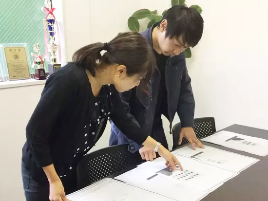 わからないことがあったらすぐに先輩社員がフォローしてくれます。
