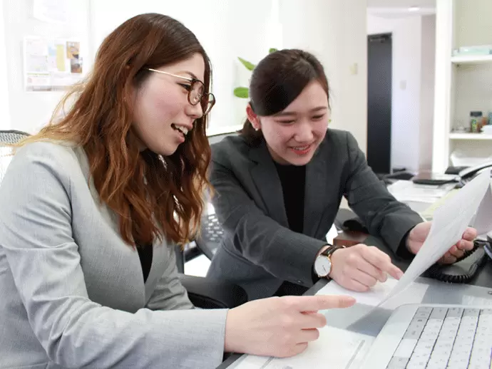 社会人経験のない方もOK。しっかりサポートしますので、安心して入社してください！