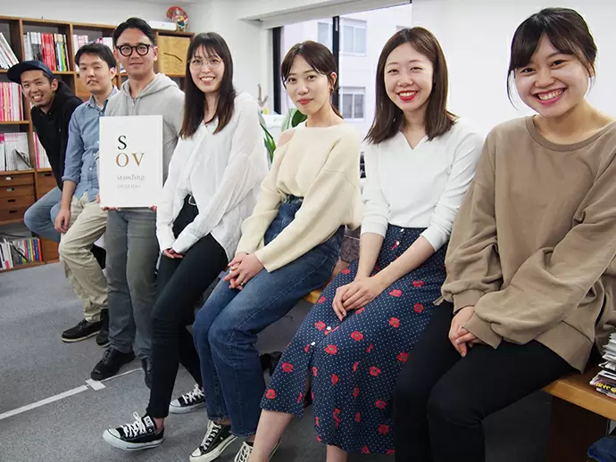 女性社員も多く、オシャレの話題で盛り上がることも♪