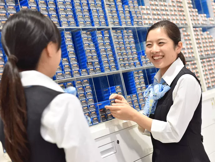 先輩スタッフがあなたの成長をしっかりサポート。なんでも相談してくださいね。