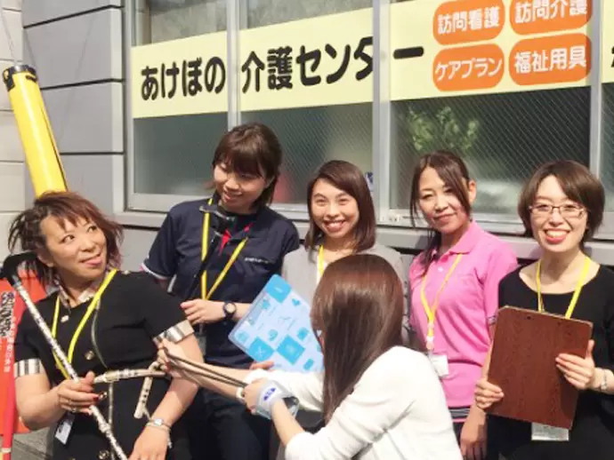 さまざまなポジションで女性が多く活躍するケアゲート。女性にとっても働きやすい環境が自慢です♪