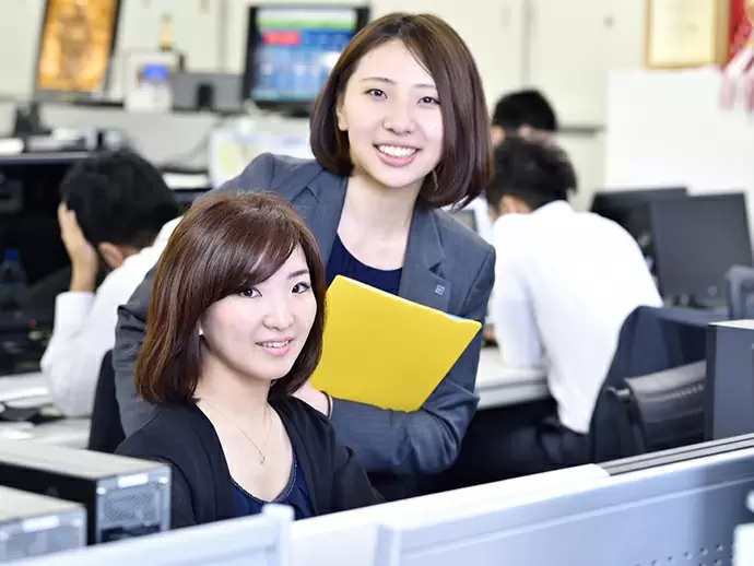 未経験でも安心。わからないことはなんでも先輩に相談してくださいね◎