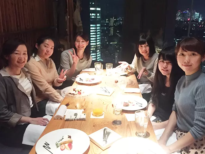 時には女子会も★社員同士のコミュニケーションがしっかり取れてます