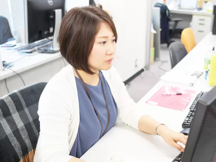 女性が半数以上を占める当社。いつでも気軽に相談できるような、社員同士の仲の良さも自慢です。