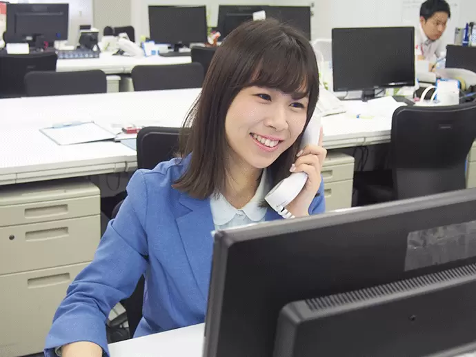 電話や対面で人と話すことが多いお仕事なので、コミュニケーション力が磨かれます！