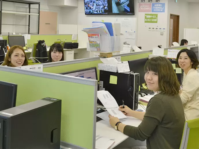 営業アシスタントとして活躍しているメンバーは全員女性なので、なんでも聞きやすい雰囲気です。