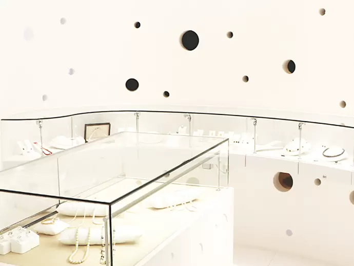 実際にジュエリーを「見て」「触る」ことができる“WSP Store Ginza”。