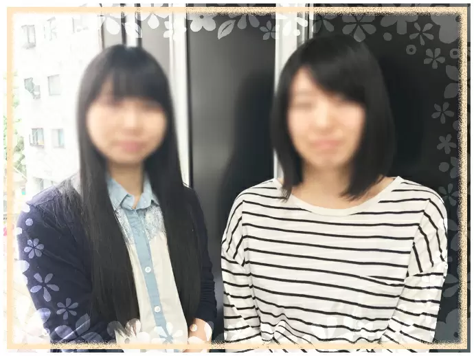 女性社員のプライバシーを考慮して加工させて頂いております。