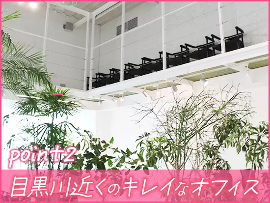 緑を取り入れたキレイなオフィスで、モチベーション高く働けます！