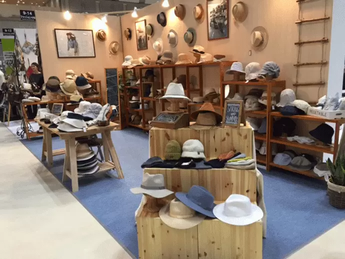 当社の展示会風景。海外に自社工場を構え、幅広いニーズにお応えしています。