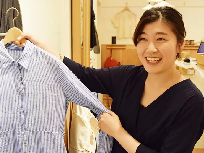 メンズも扱う表参道店。男性スタッフも同時募集中です