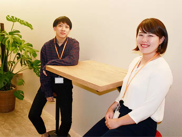 20～30代の社員が多数活躍中です♪フラットな雰囲気なので、気軽に話せますよ。