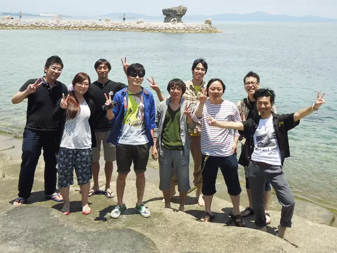 社員旅行を楽しむ様子。頻繁にある会社のイベントでは絆を深めあっています。