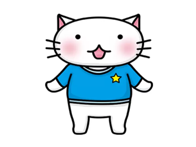 当社のマスコットキャラである「ふーにゃん」。学校の子供達にも大人気のキャラクターです！