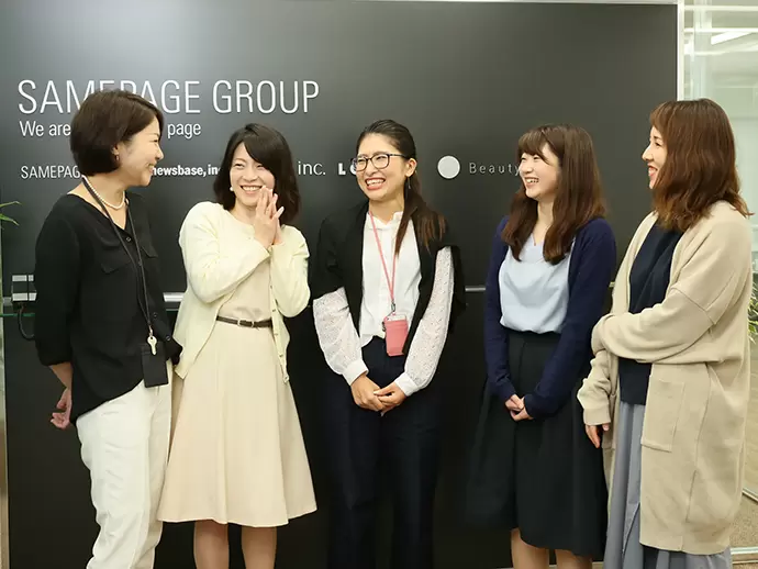 銀座エリアにあるキレイなオフィスで20～30代の女性も多数活躍中！