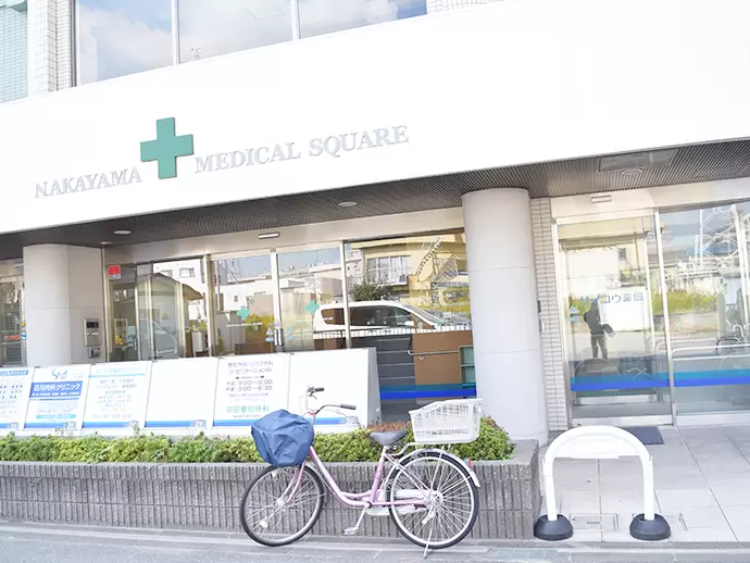 医療機関のビルと隣接しているので、患者様も多く来店します