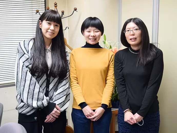 さまざまなポジションで女性が活躍中。クライアントから寄せられる案件も女性向けのものが増えています。