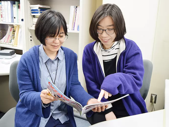 入社後は先輩社員が丁寧にフォロー！分からないことも気軽に相談してくださいね。
