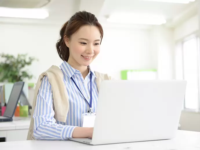 オフィスワークデビューも応援！イチから丁寧にお教えします。