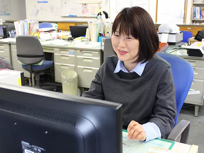 残業少なめ。仕事とプライベートの両立も実現しやすい環境です。