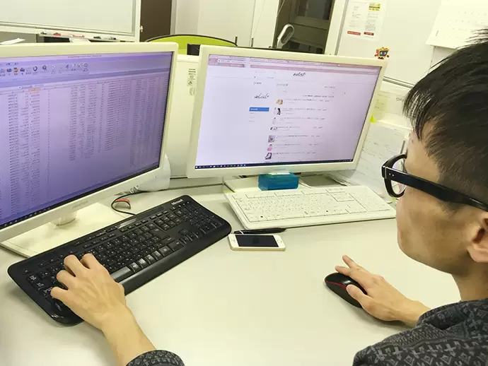 社内で連携を取りながらお客様にサービスを提供しています。