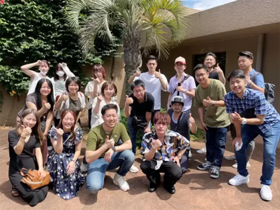 社内イベントもあります！(社員旅行で熱海へ行ったときの写真です＊)