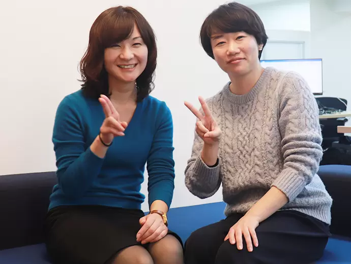 仕事もプライベートも、経験豊富な先輩に相談できますよ。