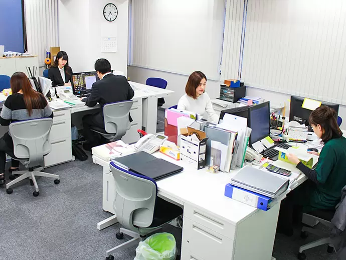 落ち着いた雰囲気の社内だから自分のペースで仕事ができる！