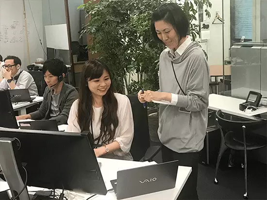在宅勤務の方も、本社スタッフがしっかりフォローするのでご安心ください！