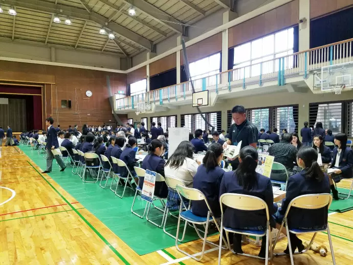 進学支援イベントでは、先生や生徒と直接触れ合う機会があるのでモチベーションにつながります。