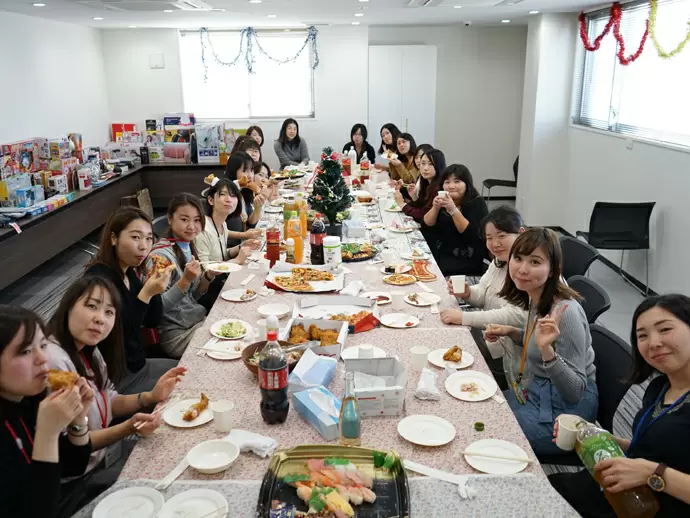 昨年末のクリスマス会の様子です！
