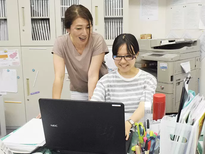 先輩スタッフからの手厚いサポートで、わからないこともすぐに解決できます！