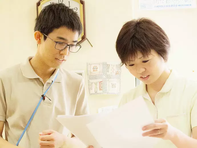 何かあった場合はまず集まって考える！すぐに集まって自身の意見を発信できるのはユニット制だからこそ！