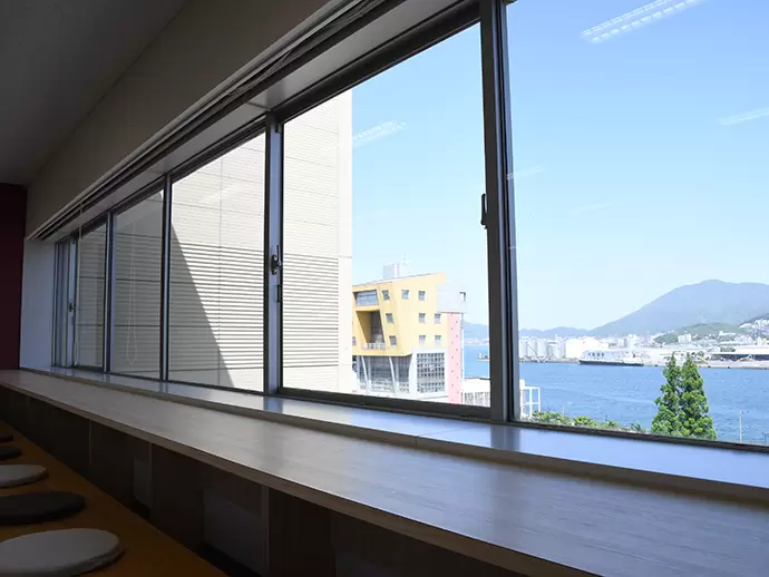 リフレッシュルームからはキレイな景色が一望できます！