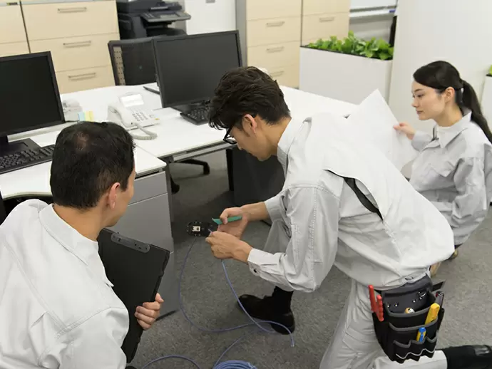 研修からスタートするので未経験の方でも安心です。まずは基礎知識から身に付けていきましょう。