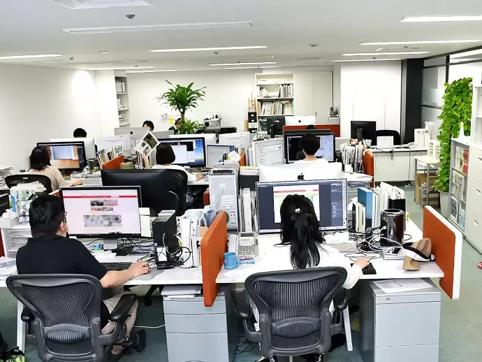 オフィス全景。ただ、近々模様替えする計画も。