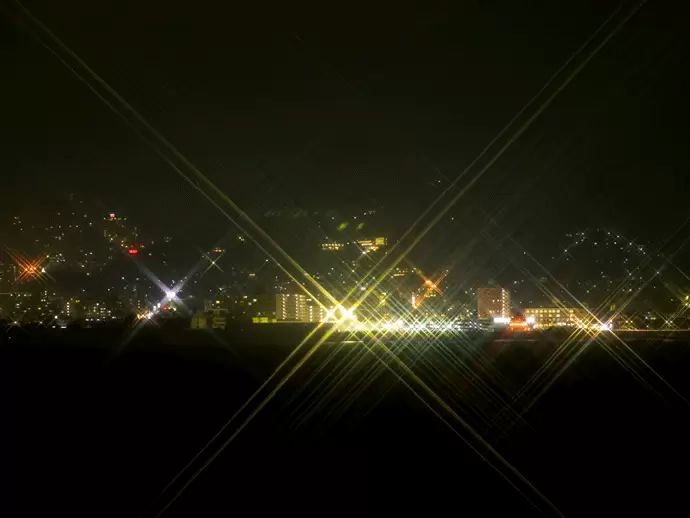研修を受講する生徒の方々も宿から見える夜景にはうっとり。