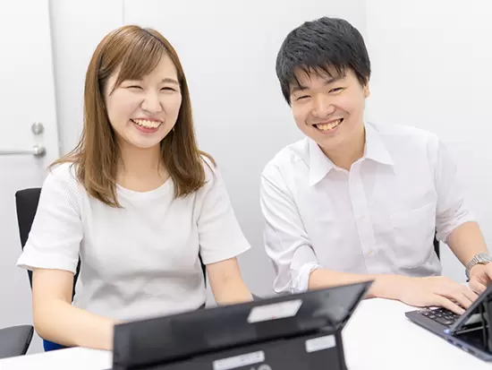 会社費用負担で受けられる研修制度はもちろんのこと、配属後は先輩がしっかりサポートします！