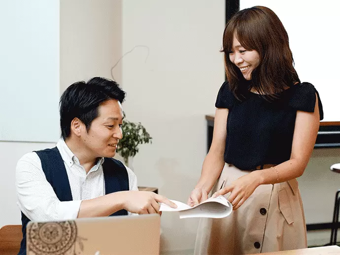 わからないことはなんでも聞いてください！当社に上下関係の垣根はありません。