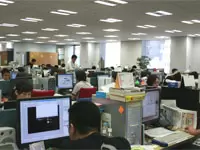 広々と快適なオフィスで仕事ができます。