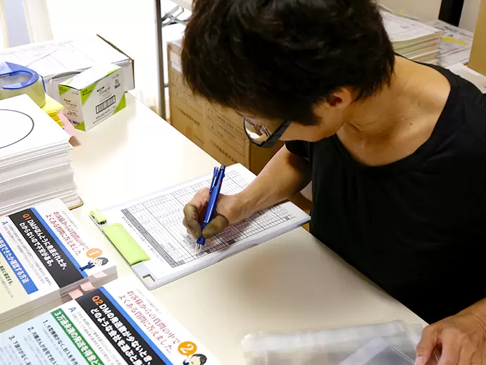 確認を丁寧に行っているからこそ、ミスのない確実な発送が要求される企業様からもご支持いただいています。