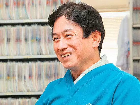 院長/森本です。スタッフが働きやすい環境を心がけています。