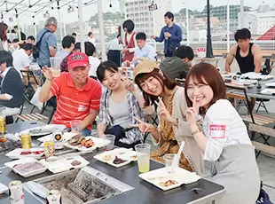 BBQなどの各種イベントもあり。スタッフ同士和気あいあいとしています