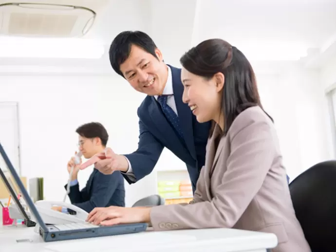 先輩スタッフだけではなく、社長や役員もあなたのフォローに入ります。いっしょに成長していきましょう！